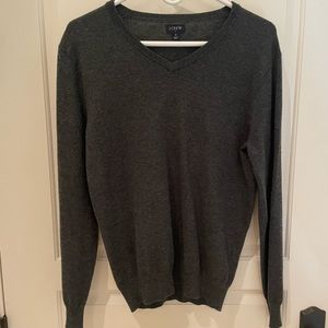 JCrew V-Neck Gray Sweater